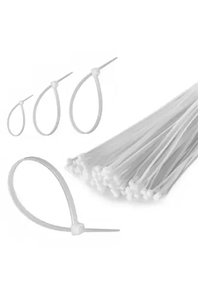 100 Adet Plastik Cırt Kelepçe Kablo Bağı Kablo Düzenleyici- 3.6 X 150 MM (4745)