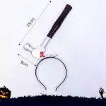 Kafaya Saplanmış Kahverengi Saplı Çekiç Şaka Tacı (4745)-1