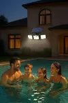 Üçlü Solar Led Projektör – Beyaz Işık – Sensörlü Dış Mekân Aydınlatma (4745)-5