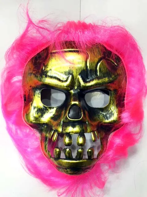 Cadılar Bayramı Pembe Saçlı Maske (4745)