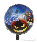 Happy Halloween Balkabağı Folyo Balon 18 inç (4745)-1