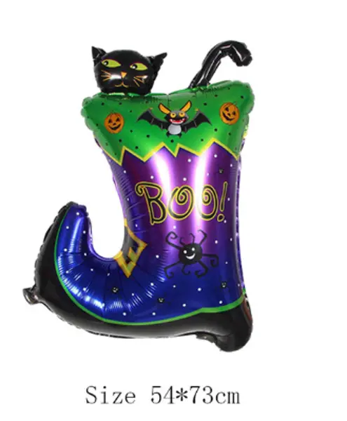 Halloween Çizmeli Kara Kedi Folyo Balon (4745)