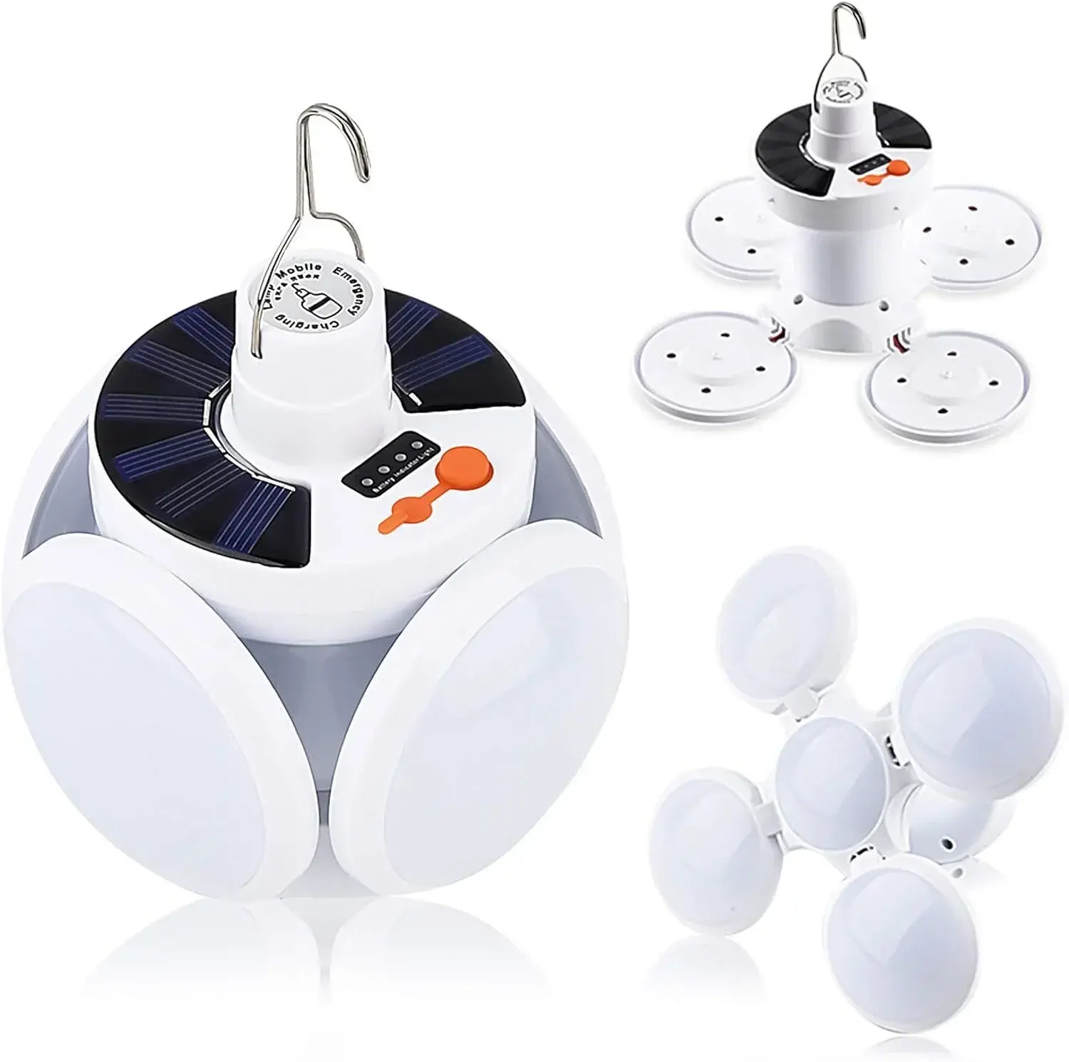 Solar Güneş Enerji Ve Usb Sarjlı 5 Kanatlı Led Lamba (4745)-3 Solar Güneş Enerji Ve Usb Sarjlı 5 Kanatlı Led Lamba (4745)-3