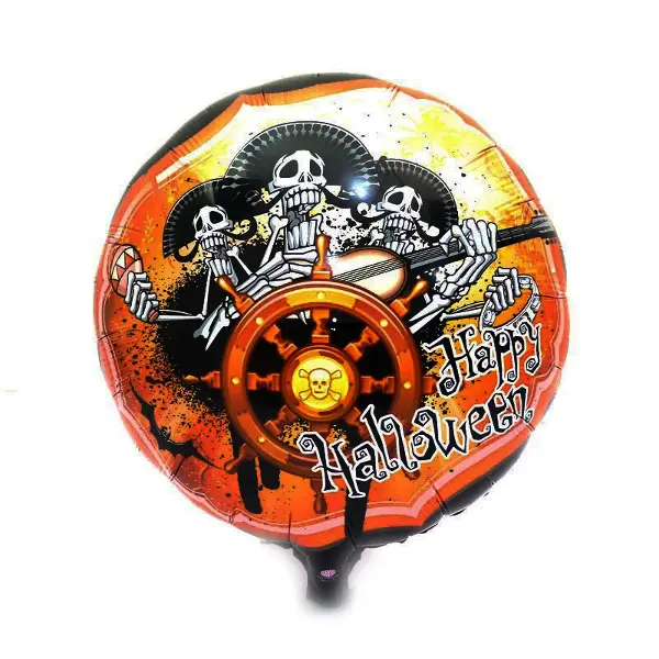 Kuru Kafalı Korsanlar Halloween Şekilli Folyo Balon 45 cm (4745)