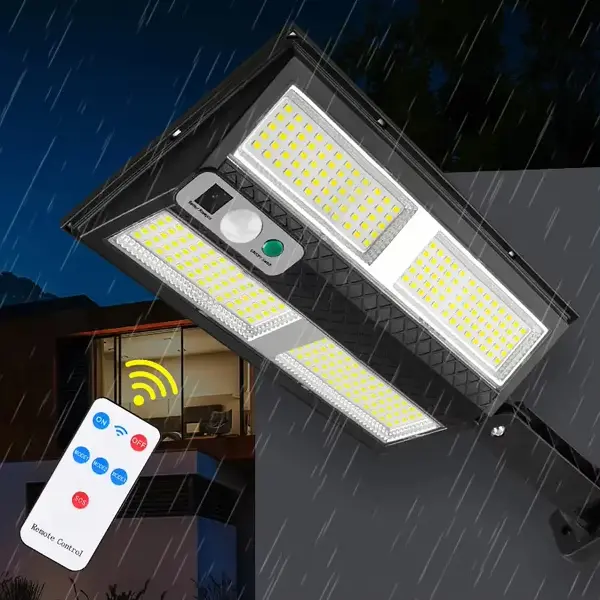 Hareket Sensörlü IP65 Güneş Enerjili LED Spot Kumandalı (4745)