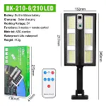 Hareket Sensörlü IP65 Güneş Enerjili LED Spot Kumandalı (4745)-2