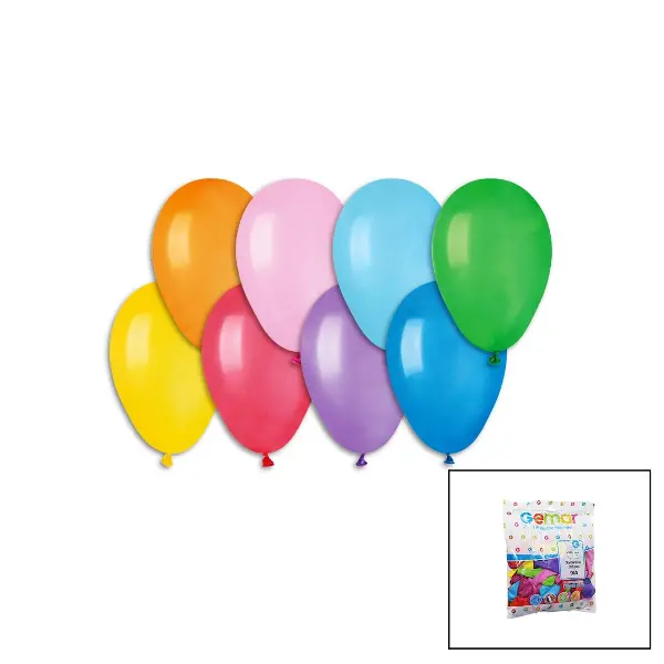 KLASİK RENKLİ BALON 7 İNÇ - 19CM - 100PCS (4745)
