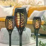 12 Ledli Alevli Solar Bahçe Aydınlatma  (4745)-4