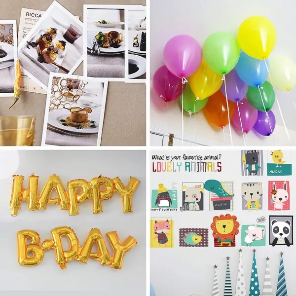 Sticker Damla Model Çift Taraflı Yapışkan Balon Yapıştırıcısı (4745)