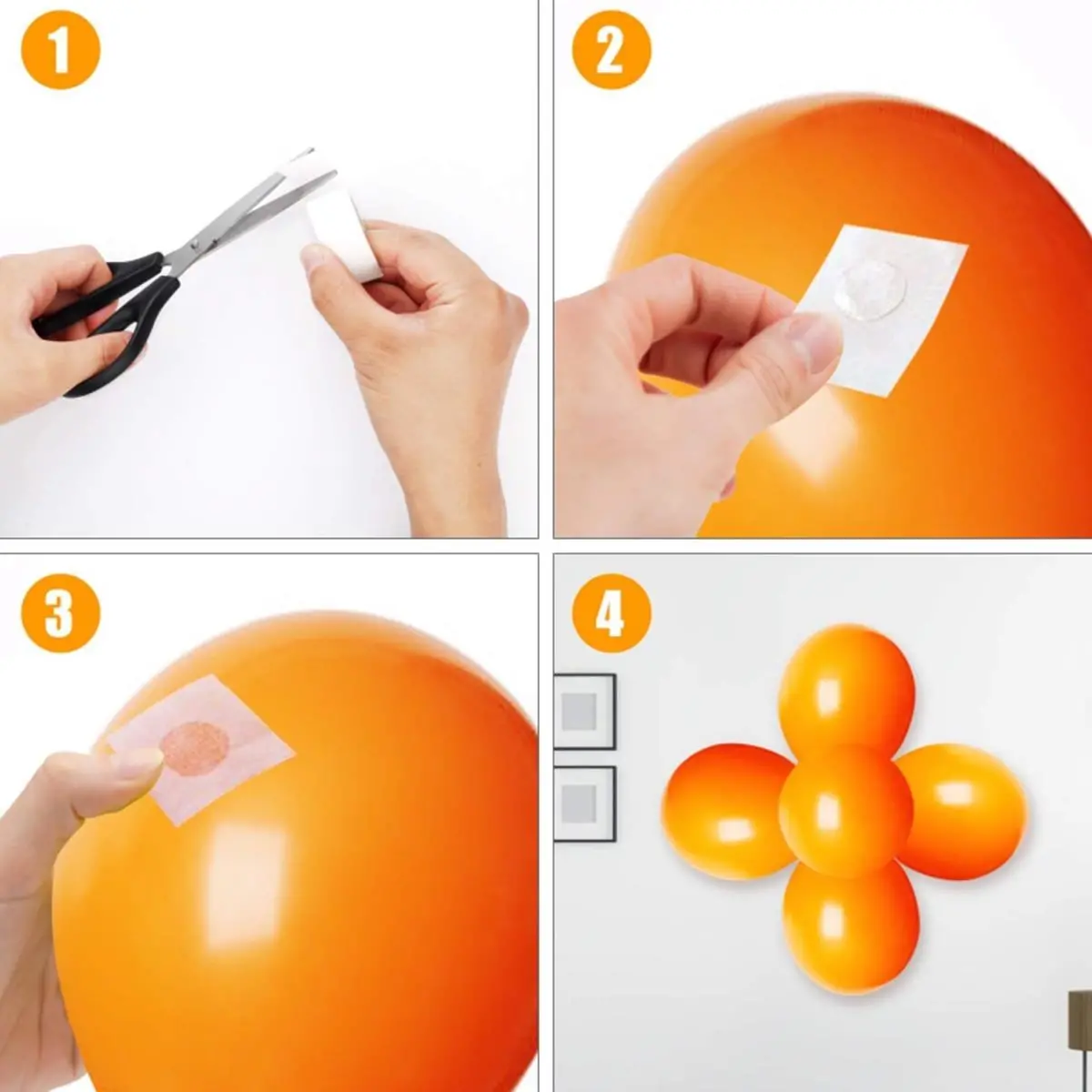 Sticker Damla Model Çift Taraflı Yapışkan Balon Yapıştırıcısı (4745)-5