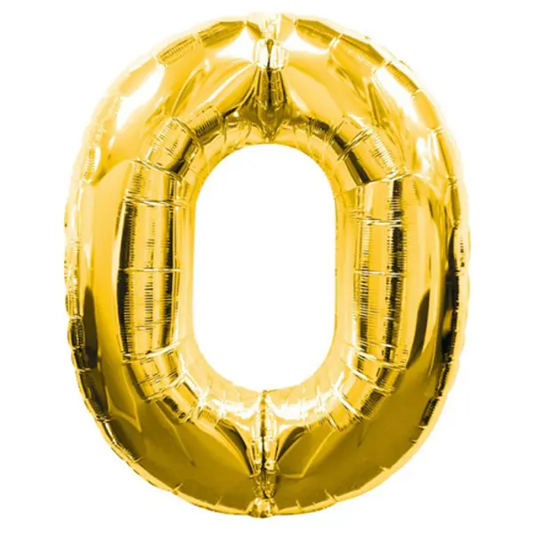 0 Rakamlı Folyo Balon Gold Renk 40 inç (4745)