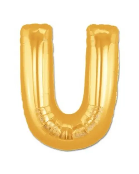 U Harf Folyo Balon Altın Renk 40 inç (4745)