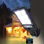 3 Farklı Işık Modlu Güneş Enerjisiyle Şarj Olan Dış Mekan Uyumlu Kumandalı Solar Duvar LEDİ (4745)-3