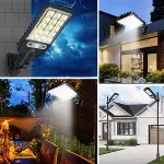 3 Farklı Işık Modlu Güneş Enerjisiyle Şarj Olan Dış Mekan Uyumlu Kumandalı Solar Duvar LEDİ (4745)-4