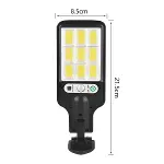 3 Farklı Işık Modlu Güneş Enerjisiyle Şarj Olan Dış Mekan Uyumlu Kumandalı Solar Duvar LEDİ (4745)-5