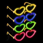 Glow Kalpli Fosforlu Gözlük 6’lı Renkli Set – Neon Parti (4745)-3