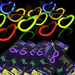 Glow Kalpli Fosforlu Gözlük 6’lı Renkli Set – Neon Parti (4745)-4