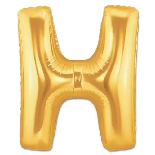 H Harf Folyo Balon Altın Renk 40 inç (4745)