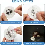 Işıklı Yapışkanlı Bardak Altı Aparatı Ledli 3 Fonksiyonlu 6 cm Çap (4745)-5