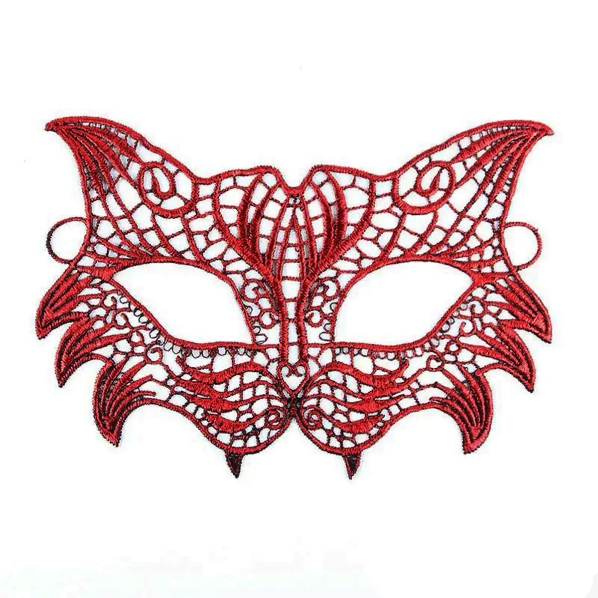 Kırmızı Dantel Masquerade Maskesi 8 No (4745)