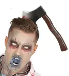 Kafaya Saplanmış Halloween Kanlı Balta Şaka Tacı (4745)-4