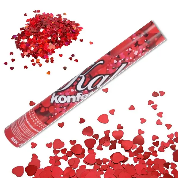 KONFETİ GÜLLÜ KALPLİ 30CM. (4745)