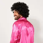 Siyah Renk Kıvırcık Afro Bonus Peruk (4745)-4