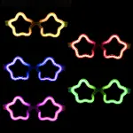 Yıldız Glow Gözlük - Yıldız Şekilli Glow Stick Gözlüğü - Glow Partisi Gözlük 12 Adet (4745)-3