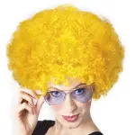 Sarı Renk Kıvırcık Afro Bonus Peruk (4745)-2