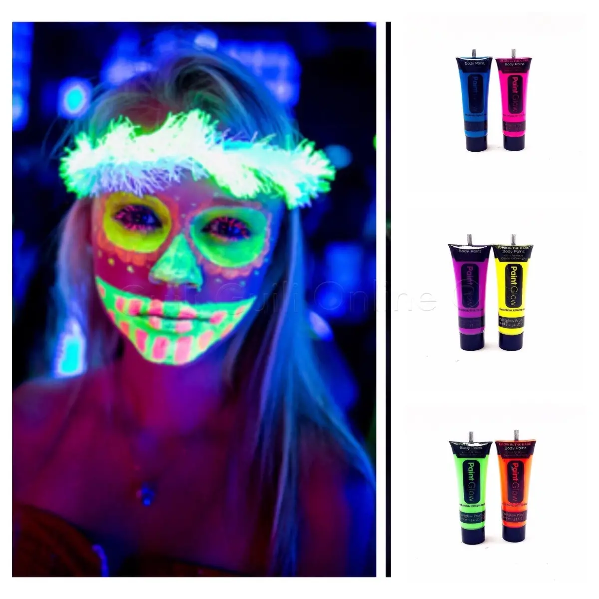 Glow Boya Fosforlu Krem Boya 12 Adet (4745)