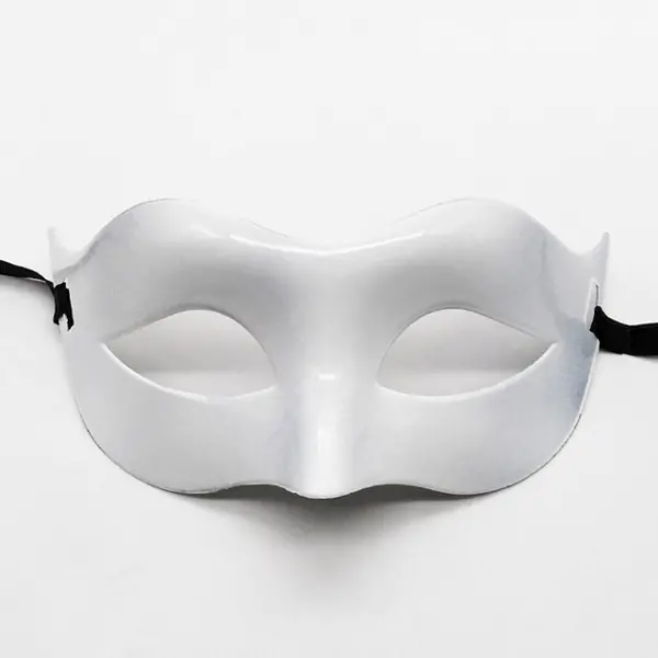 Beyaz Renk Masquerade Kostüm Partisi Venedik Balo Maskesi (4745)