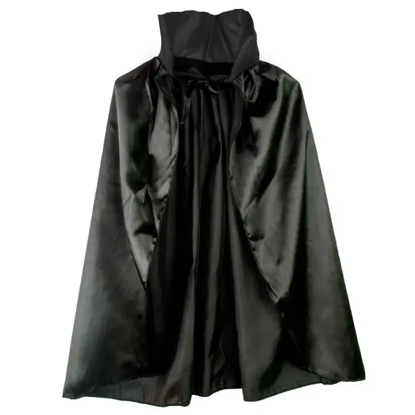 Siyah Renk Yakalı Halloween Pelerini 90 cm (4745)