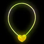 Karanlıkta Yanan Glow Kalp Şekilli Kolye 6 Renk 6 Adet (4745)-5