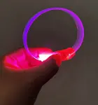 3 Modlu Pilli LED Işıklı Esnek Parti Bilekliği Pembe (4745)-1