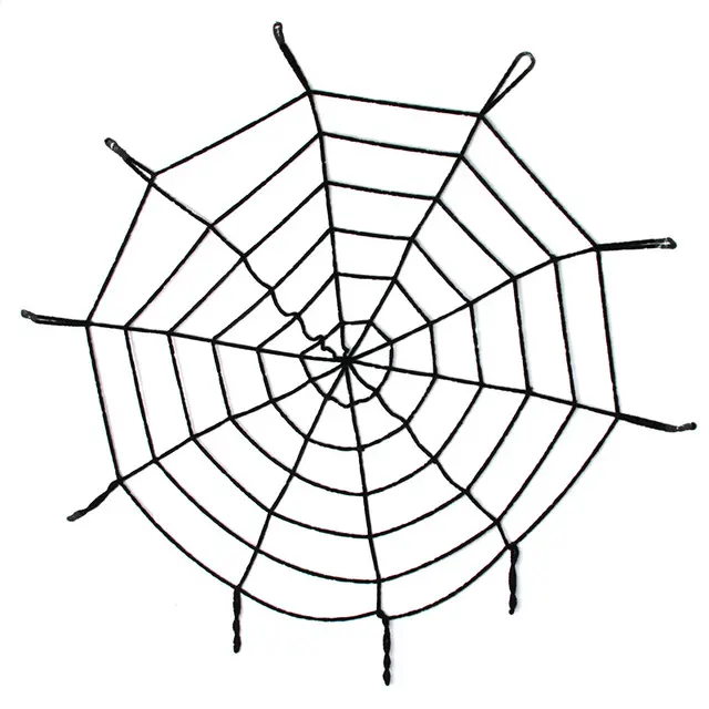 Halloween Cadılar Bayramı Örümcek Ağ Dekor Siyah 1.5 Metre (4745)