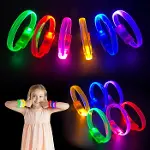 Festival &amp;amp;amp; Parti LED Bileklik Baskı Yapılabilir 3 Farklı Mod Işıklı 1 Adet (4745)-4