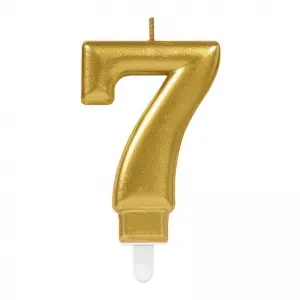 7 Rakam Mum Gold Renk (4745)