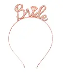 Rose Gold Renkli Taşlı “Bride” Gelin Tacı – El Yazısı Yazı Tipiyle (4745)-3