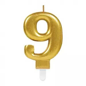 9 Rakam Mum Gold Renk (4745)