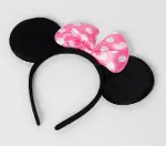 Pembe Fiyonklu Minnie Mouse Tacı Mini Kulak (4745)-4