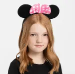 Pembe Fiyonklu Minnie Mouse Tacı Mini Kulak (4745)-1