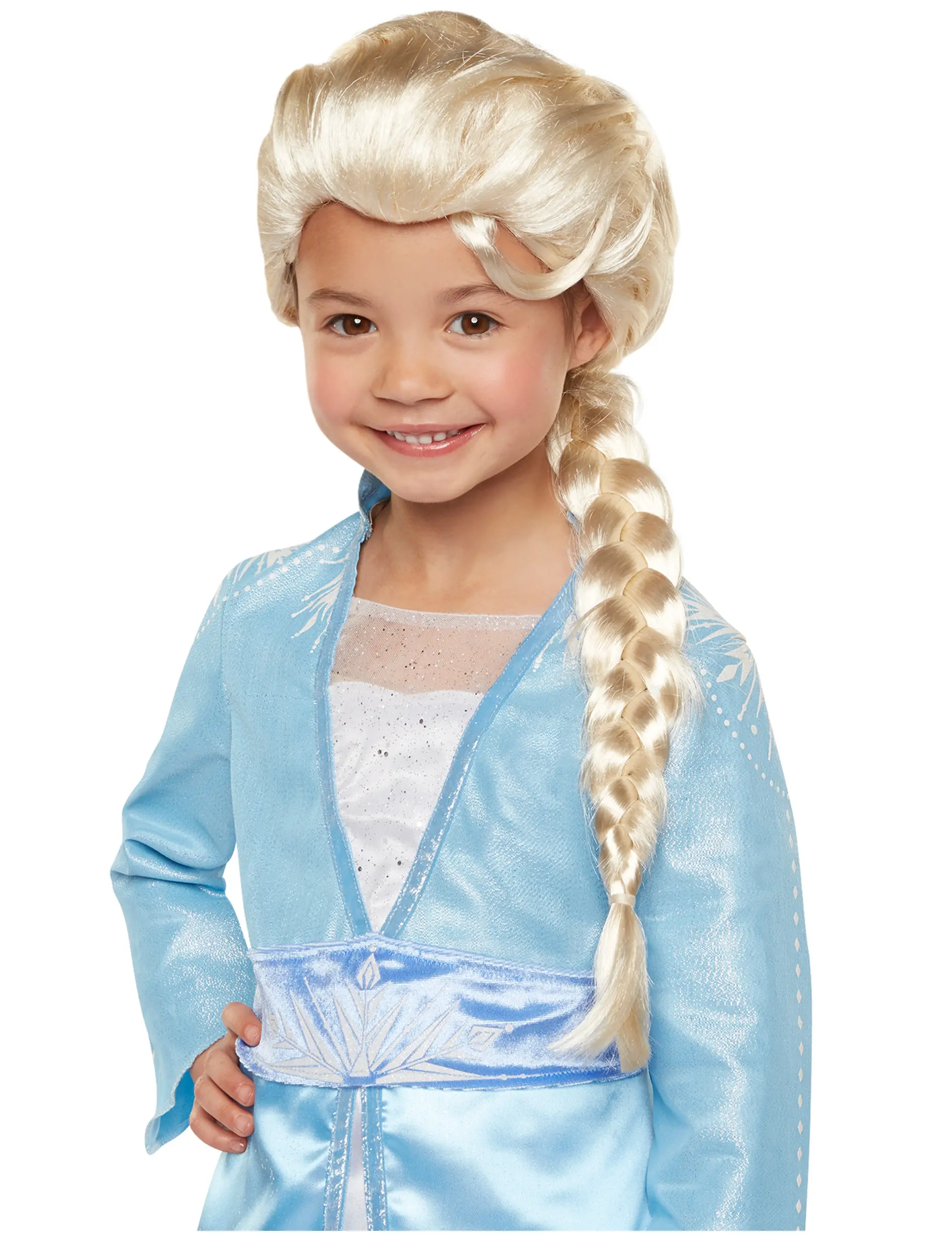 Platin Altın Dore Renk Karlar Ülkesi Elsa Frozen Peruğu Çocuk Boy (4745)