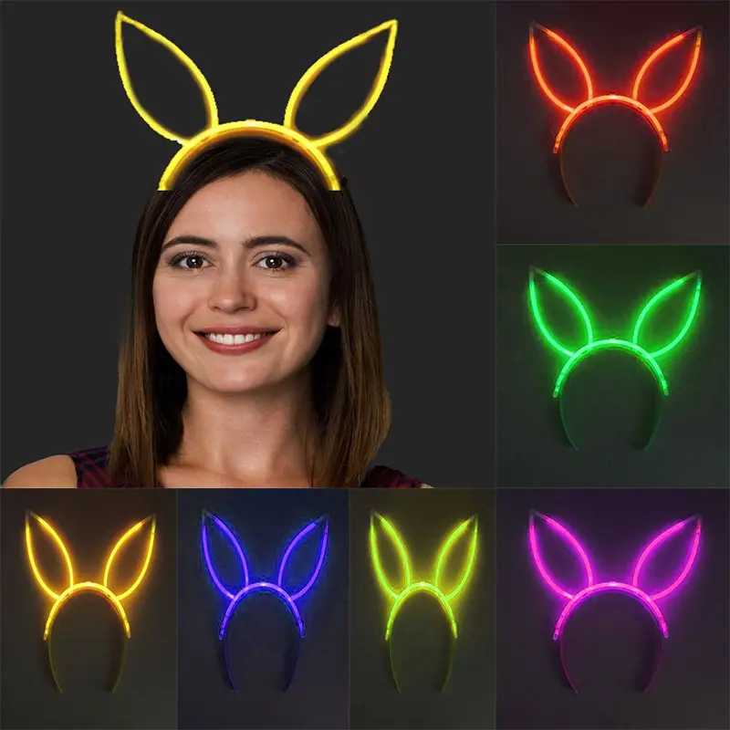 Karanlıkta Yanan Fosforlu Glow Taç 6 Renk 6 Adet (4745)