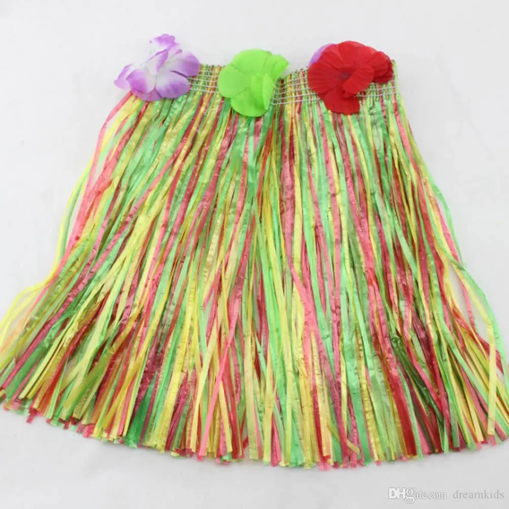Hawaii Hula Eteği Karışık Renk 40 cm (4745)
