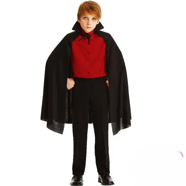Sİyah Yakalı Pelerin - Vampir Pelerin - Dracula Pelerin 90 cm (4745)