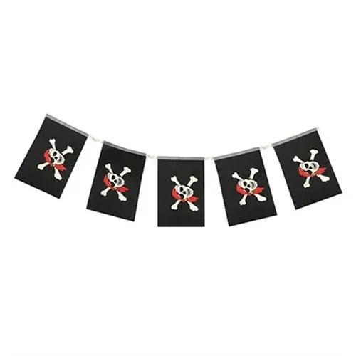 Korsan Partisi Korsan Logo Baskılı Flama Süs Afiş Süsleme 8 li (4745)