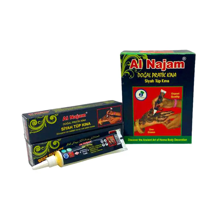 12 ADET AL NAJAM SİYAH TÜP KINA 30GR (4745)