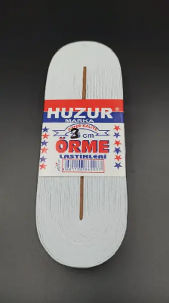 BEYAZ - 3CM PAÇA LASTİK YASSI GENİŞ 10MT. (4745)