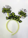 Happy Birthday Neon Renk Doğum Günü Tacı 12 Adet (4745)-2