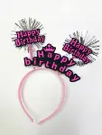 Happy Birthday Neon Renk Doğum Günü Tacı 12 Adet (4745)-5